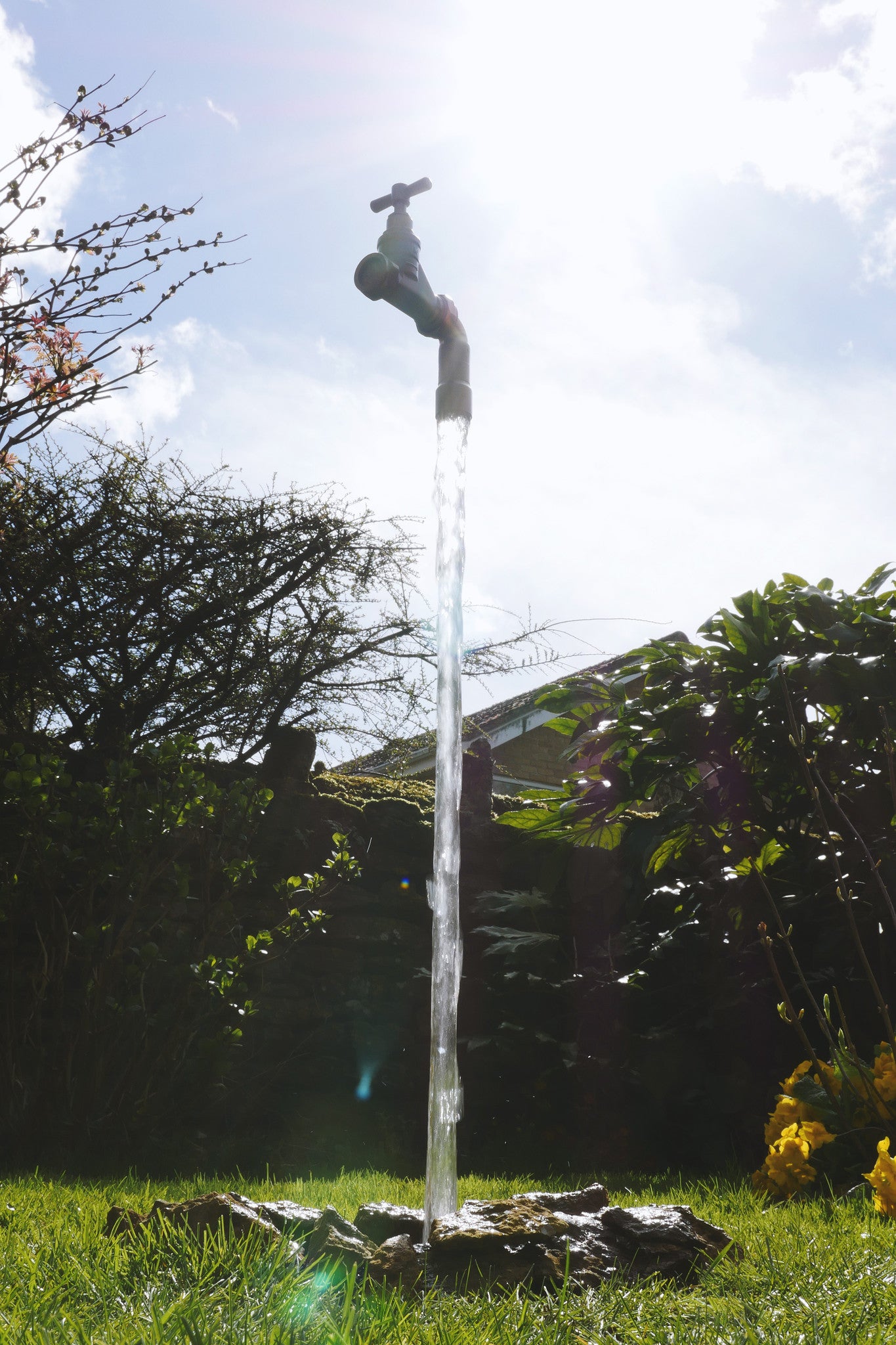 22mm Sunken Floating Tap Water Feature